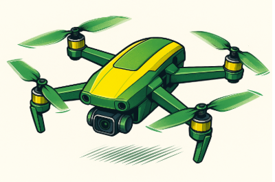 groen geel drone
